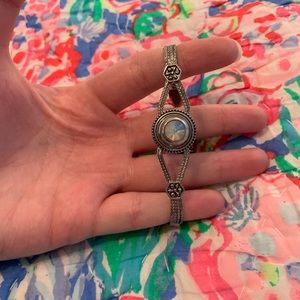 Ginger snap silver bracelet
